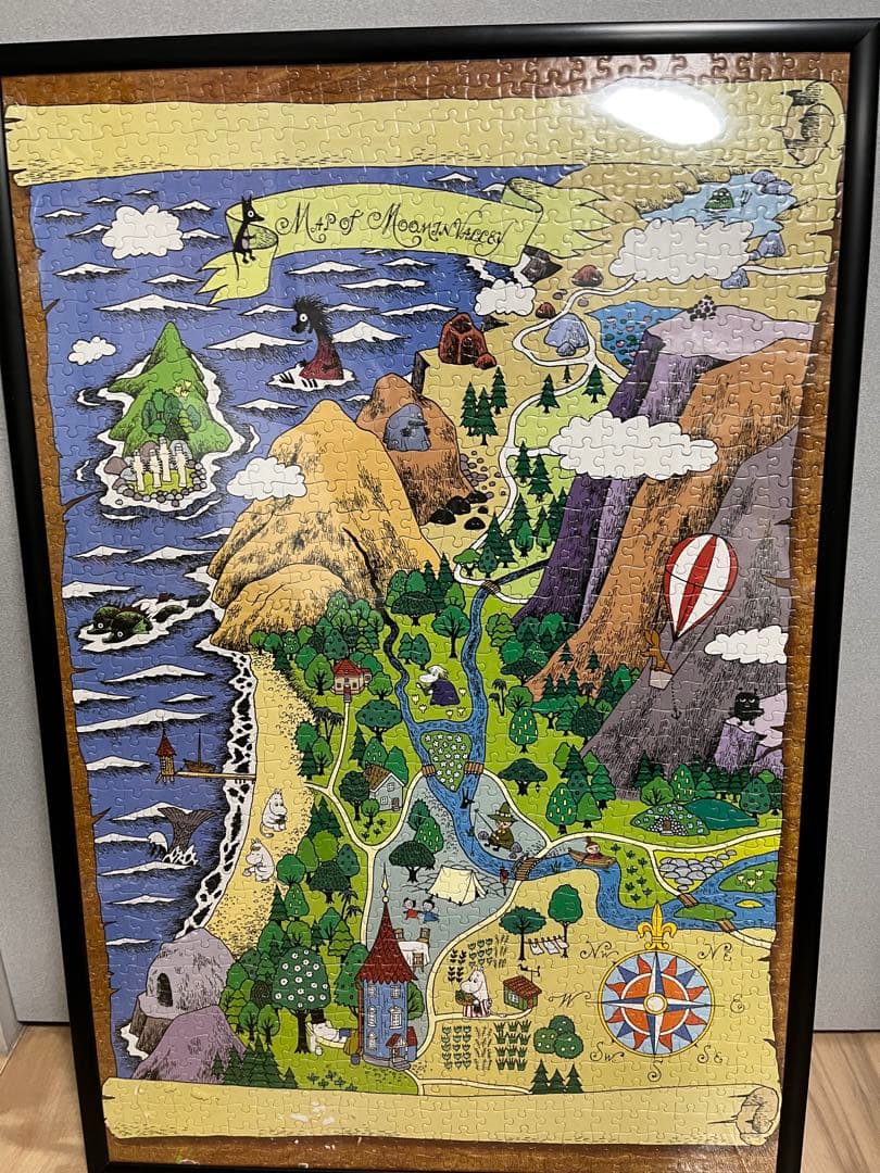 完成品 ムーミン谷地図•II パズル 1000ピース ※傷汚れあり - メルカリ