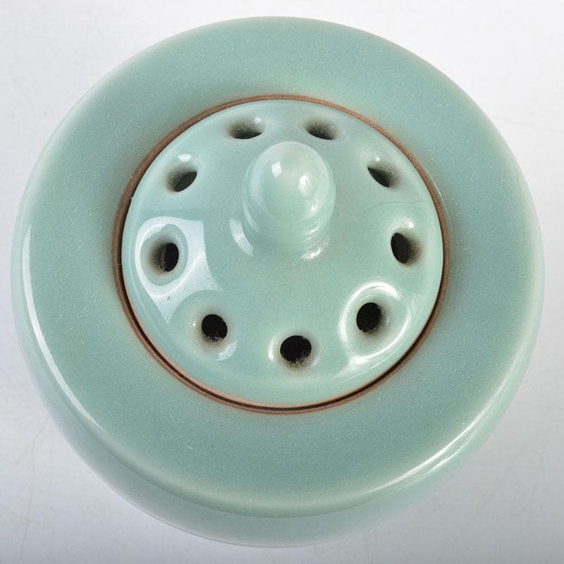 京焼 虚心庵 二代 加藤渓山作 砧青磁 香炉 共箱 V R4508 - メルカリ