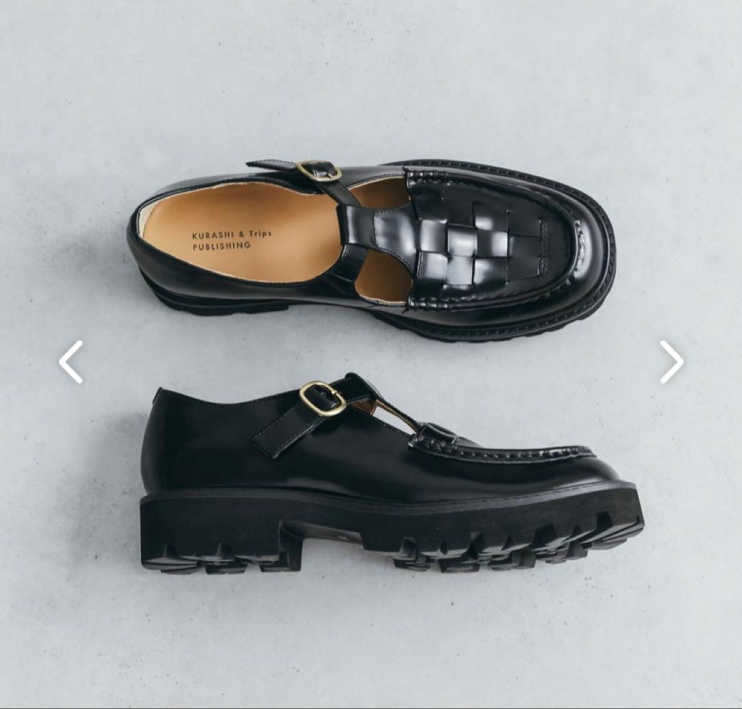 黒い編み込みデザインローファー 黒い編み込みデザインローファー - メルカリ