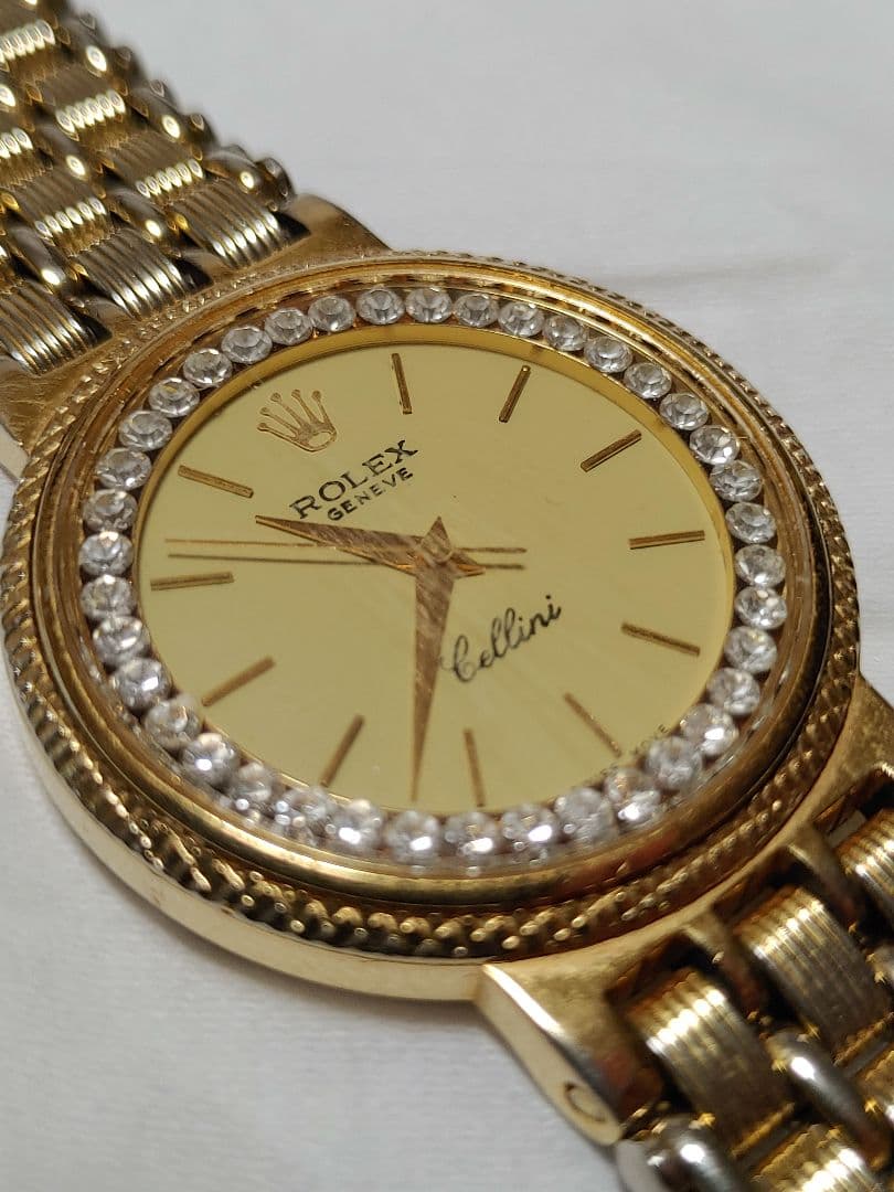 ジャンク Cellini クォーツ 腕時計 詳細不明 Absolute incredible Rolex 4017 Midas Cellini with a tropical green