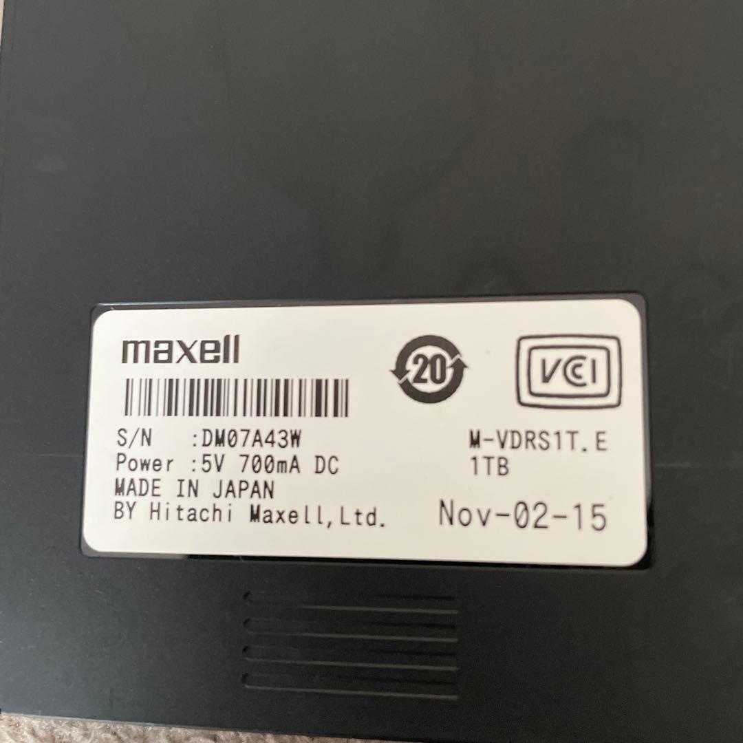 maxell ivdr-s 1.0TB マクセル iv 日立 Wooo