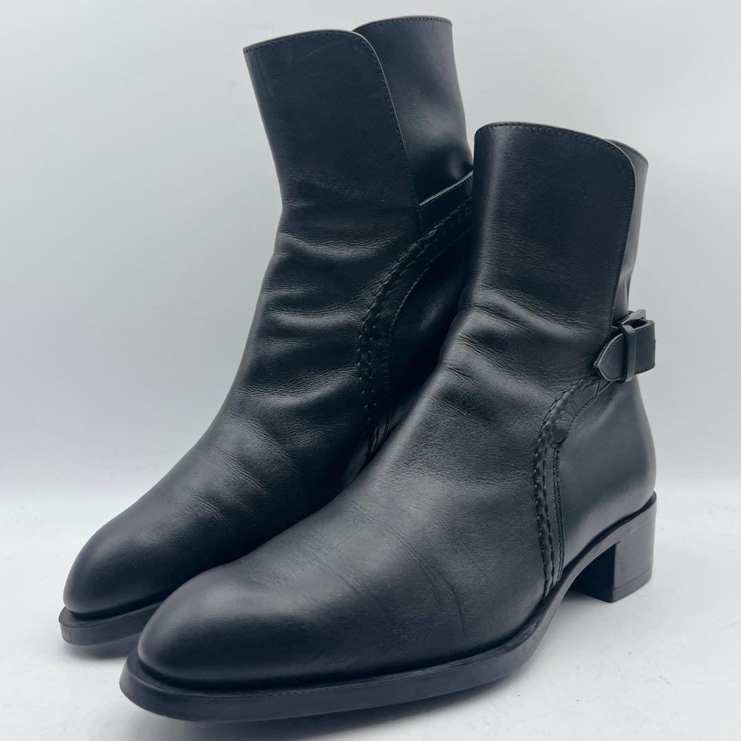 希少✨TOD'S トッズ ジョッパーブーツ ショートブーツ ベルト 黒 35.5 希少✨TOD'S トッズ ジョッパーブーツ ショートブーツ ベルト 黒 35.5