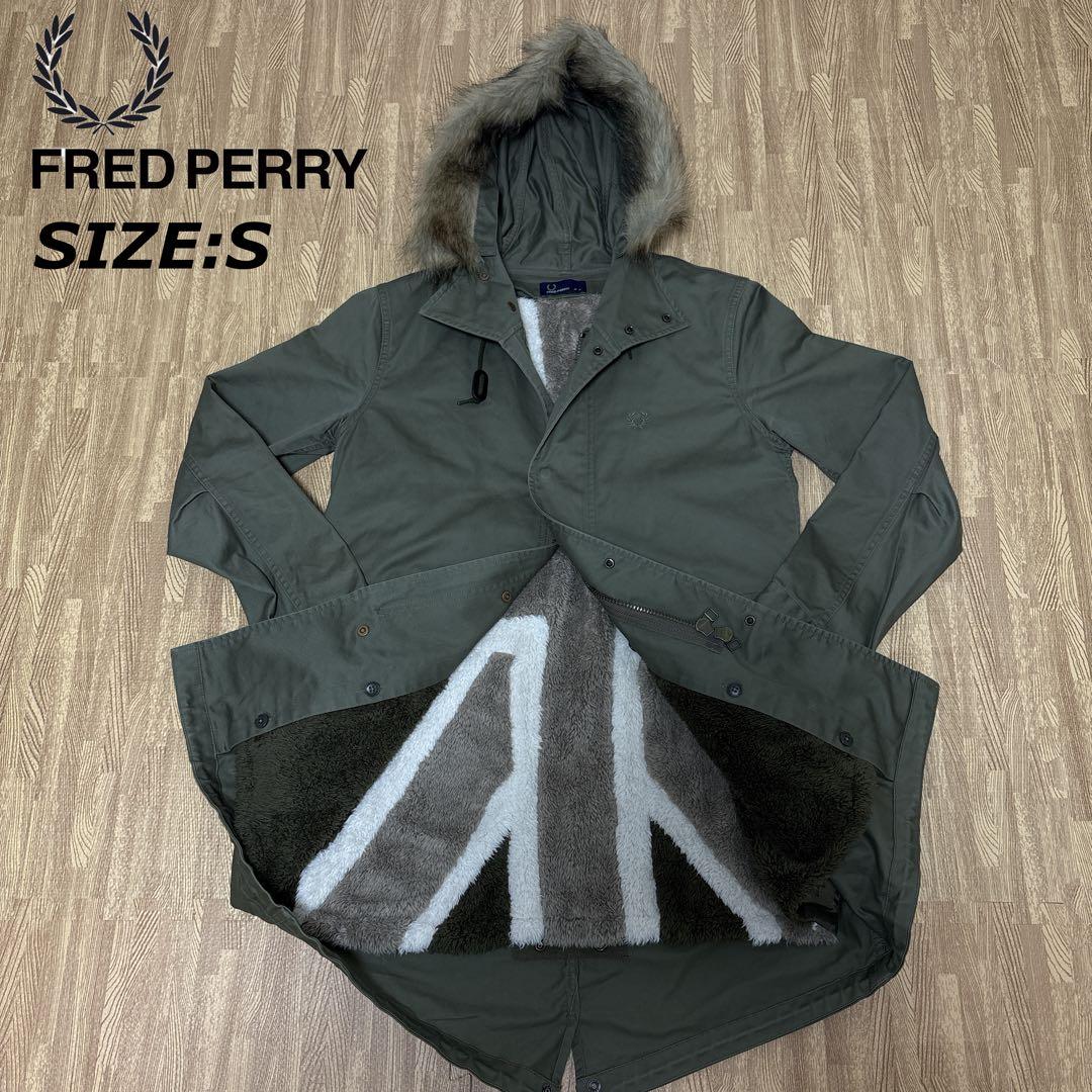 フレッドペリー モッズコート ユニオンジャック ライナー フリース ドローコード FRED PERRY - 【美品】フレッドペリー レディース ユニオンジャック