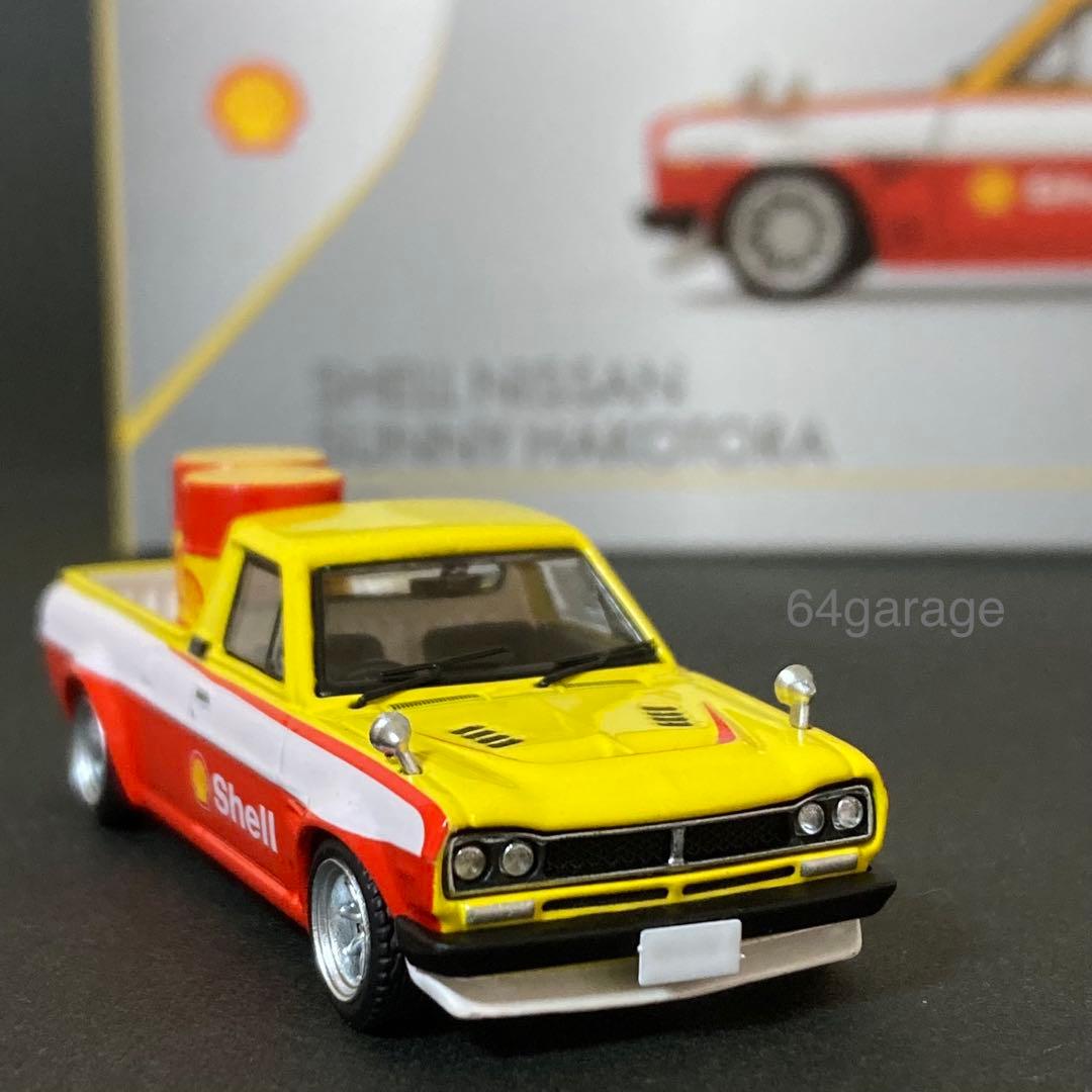 1/64シェル ニッサン サニー ハコトラ INNO64 × TINY 1/64 日産 サニー ハコトラ シェル - メルカリ