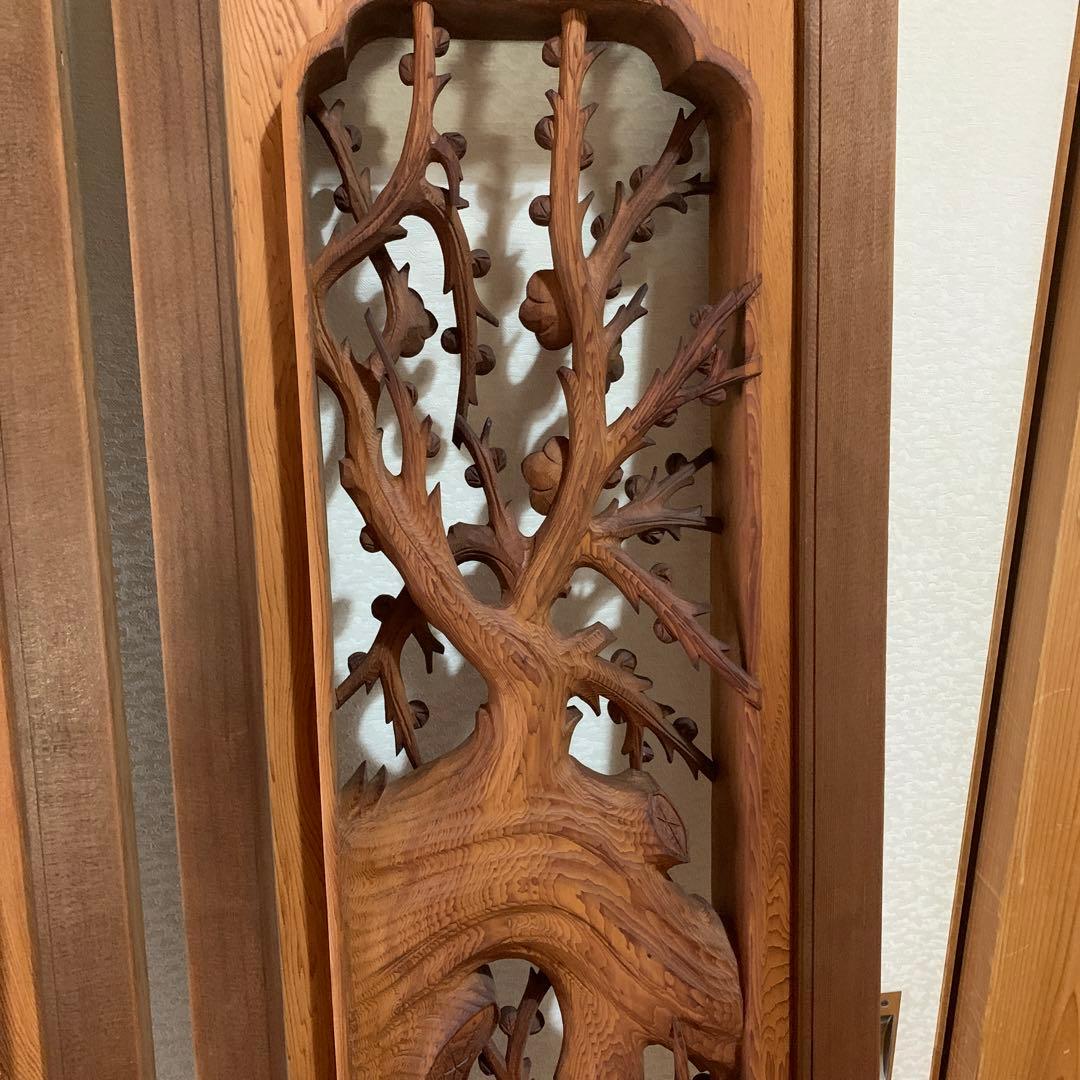 れいこ様専用 彫刻欄間、、、松竹梅 - メルカリ