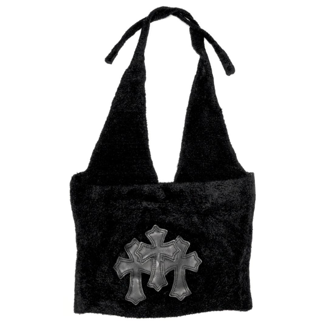 CHROME HEARTS クロムハーツ セメタリークロスパッチ ホルタートップ