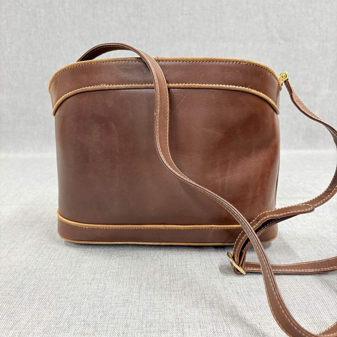希少 GUCCI オールドグッチ 革 ショルダーバッグ ブラウン