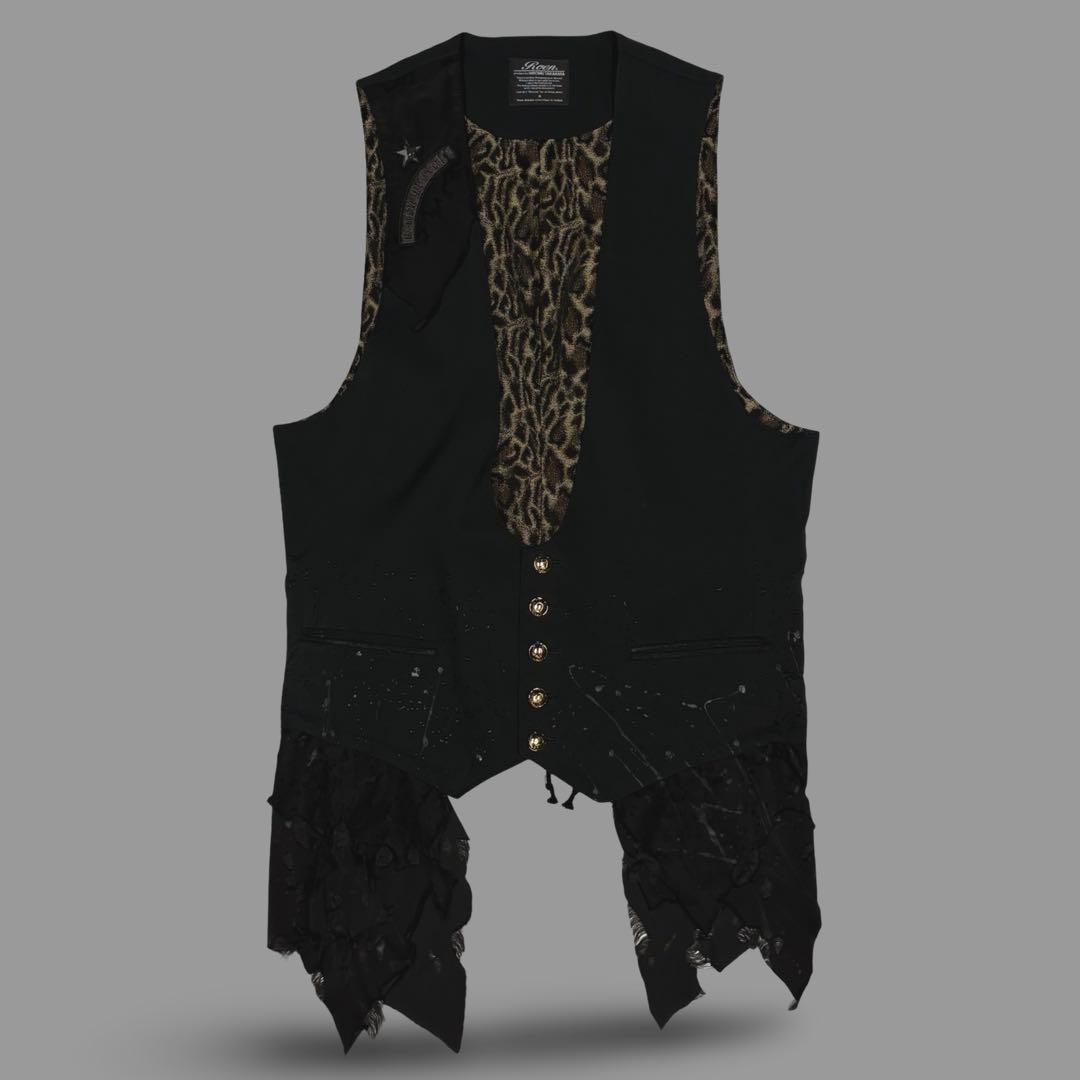 トップス Rare 00s- Archive Roen Destroy Gilet Rare 00s- Archive Roen Destroy Gilet