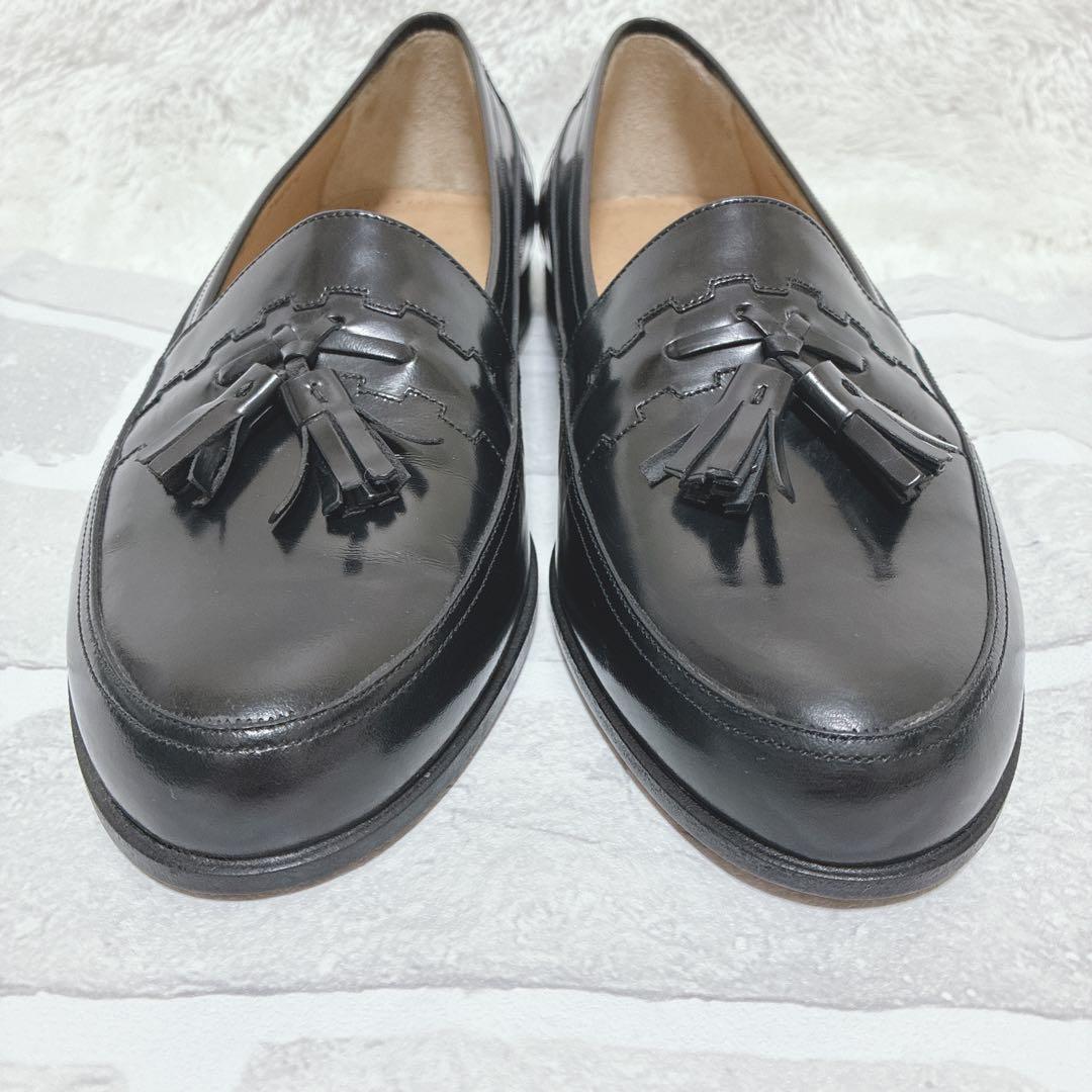 BALLY バリー タッセルローファー 黒 25.5cm EEE 美品