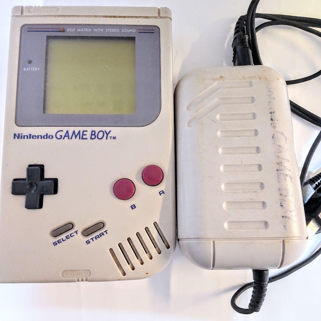 任天堂 初代 ゲームボーイ GAMEBOY DMG-01 充電式アダプタ付き - メルカリ