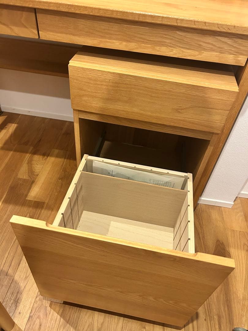 無印良品 オーク デスク 【引き取り限定（相模原市）】