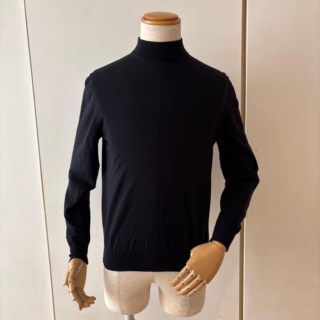 フィリッポデローレンティス／モックネックニット／ブラック／48 楽天市場】フィリッポ デ ローレンティス FILIPPO DE LAURENTIIS