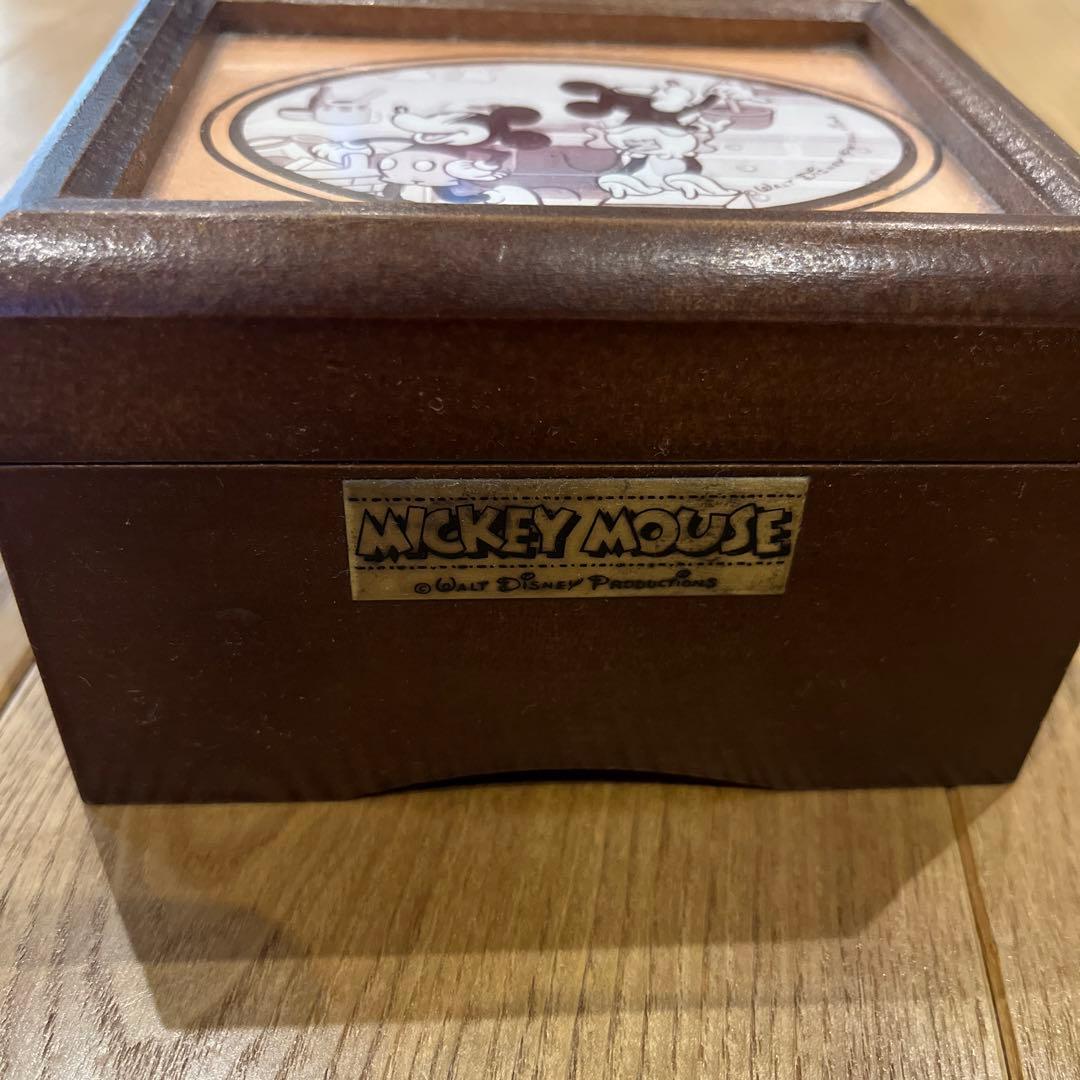 ヴィンテージ】Disney ディズニー オルゴール 小物入れ 木箱 希少