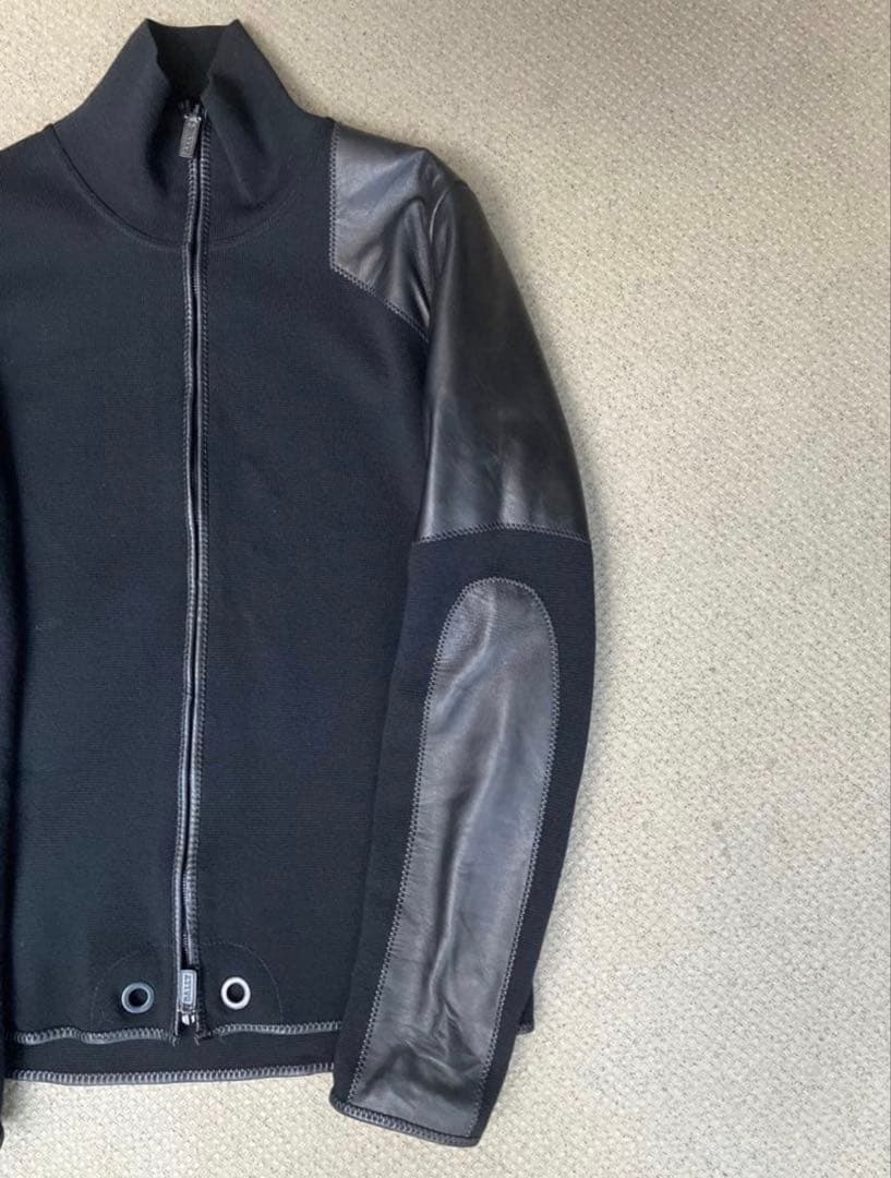 Bally 袖レザー ドライバーズニット 03〜06頃 - メルカリ