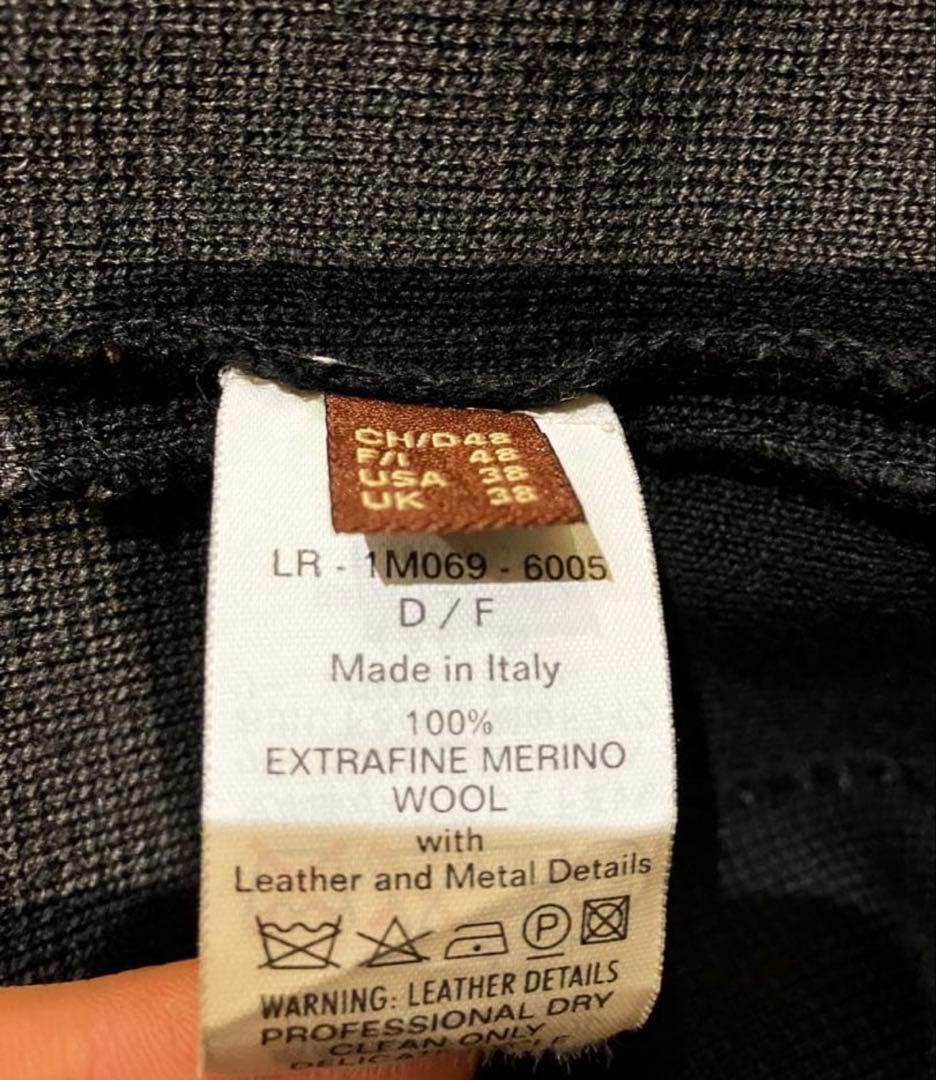 Bally 袖レザー ドライバーズニット 03〜06頃 - メルカリ