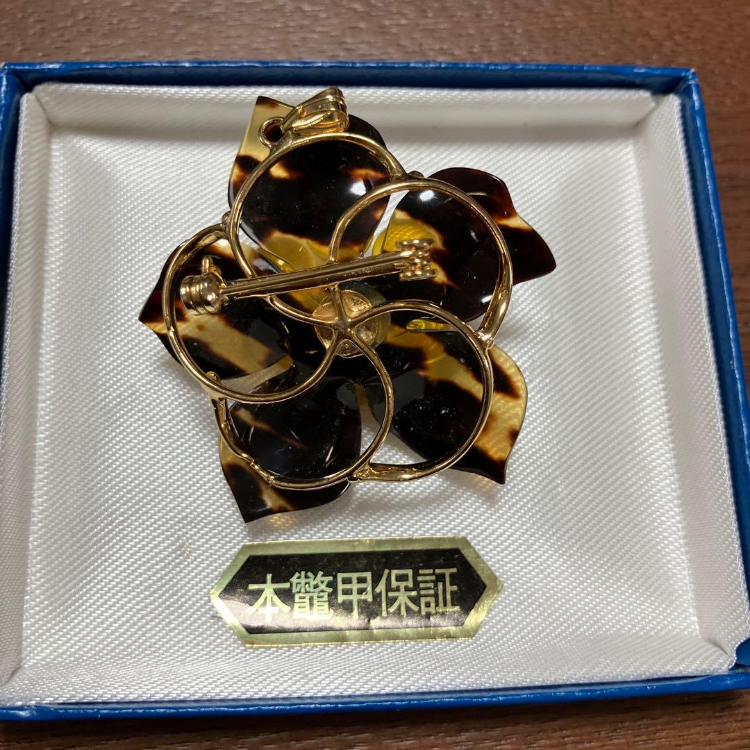 本鼈甲 べっこう ブローチ 長崎 トータス・ジュエリー甲 本鼈甲保証