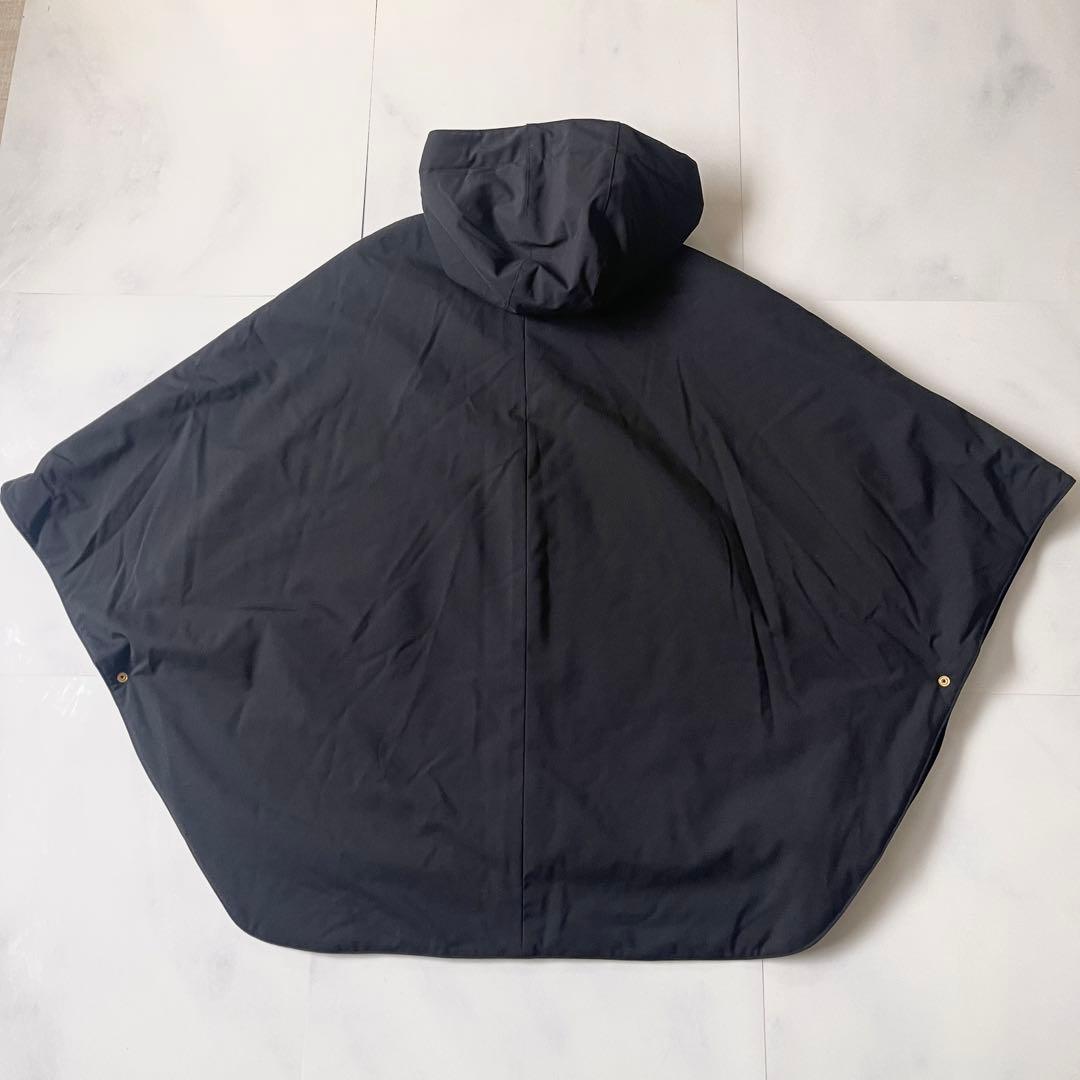 美品 ルルウィルビー アルアバイル 中綿ケープコート ポンチョ 定価