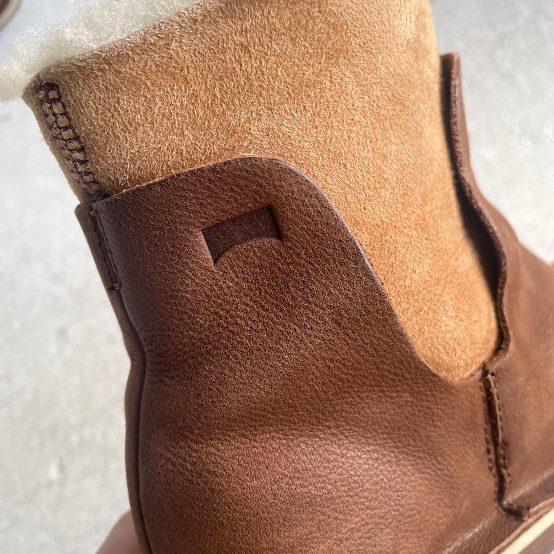 CAMPER レザー ムートン ショートブーツ 36ブラウン ヌバック