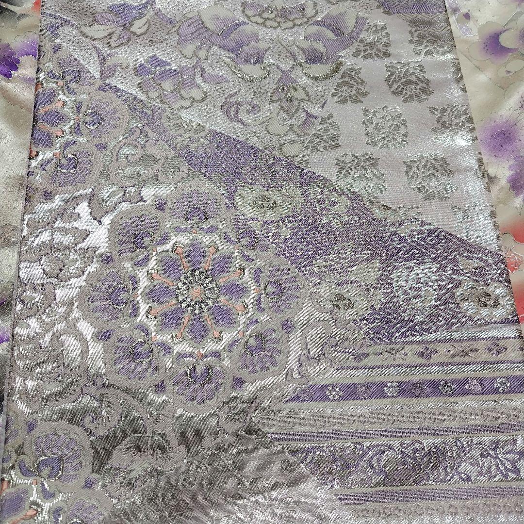 振袖フルセット(12点)・成人式・くすみ・豪華刺繍・銀彩加工・大輪牡丹