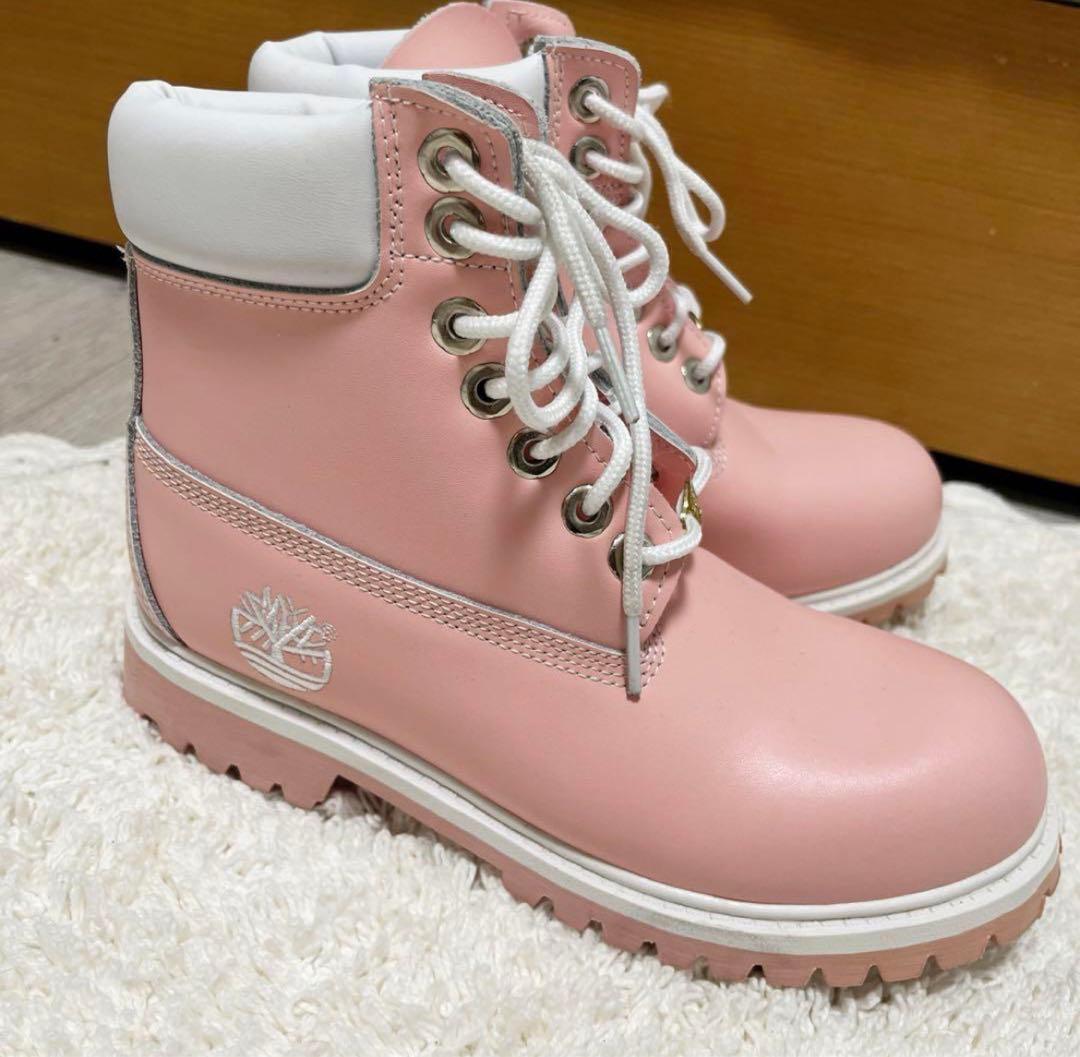 ティンバーランド ピンク ブーツ 24.0 日本未発売 - メルカリ