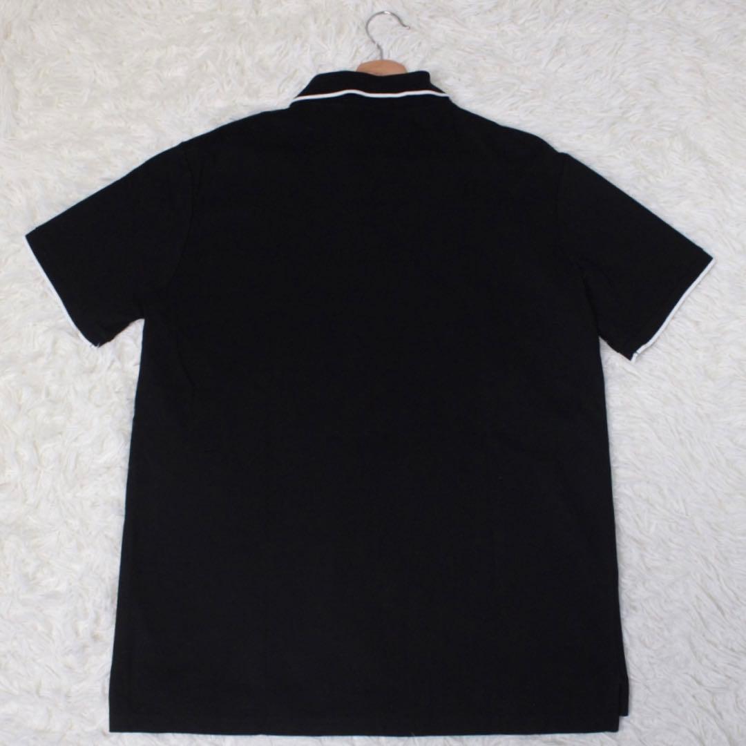 極美品 ティッシ期 BURBERRY TBロゴ ポロシャツ モノグラム刺繍 黒