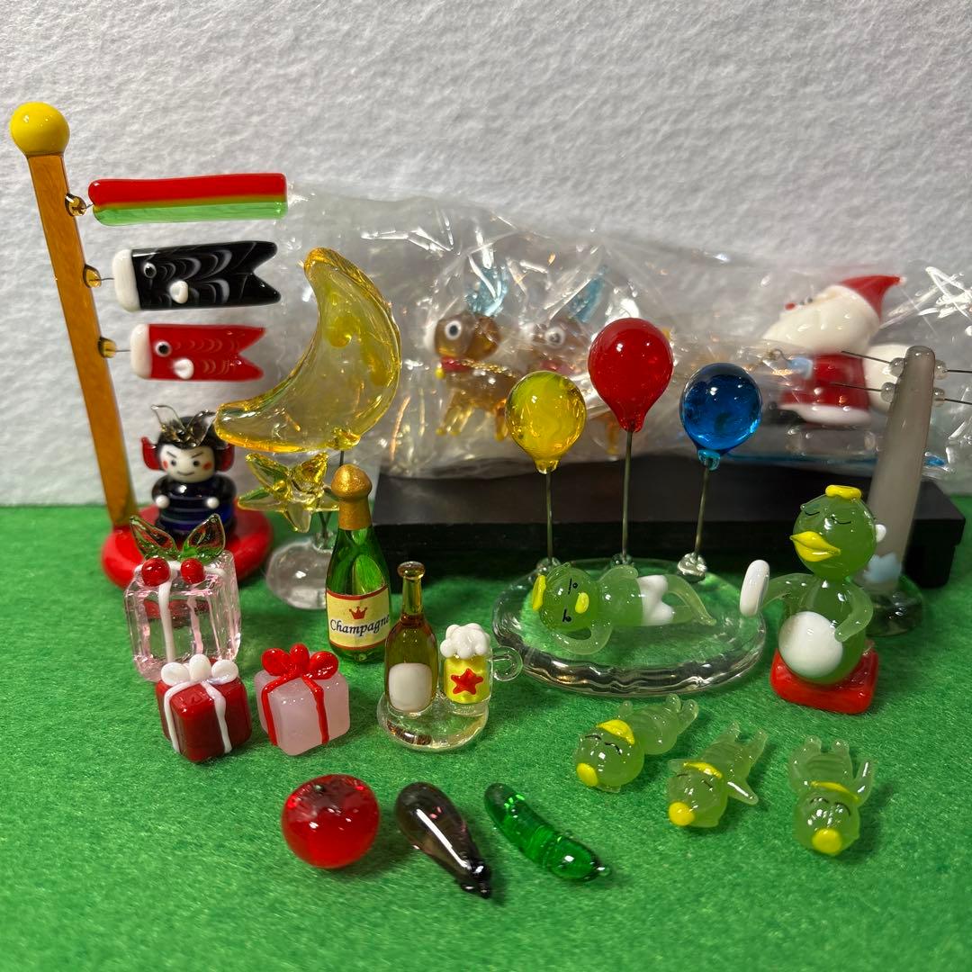 みるく。　ガラス細工　ミニチュア ミニチュア ガラス細工 景色 自然 グラススクエア プチシリーズ 山