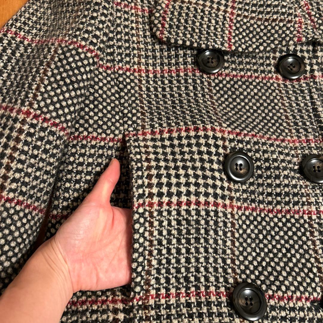 MaxMara マックスマーラ チェックコート - メルカリ