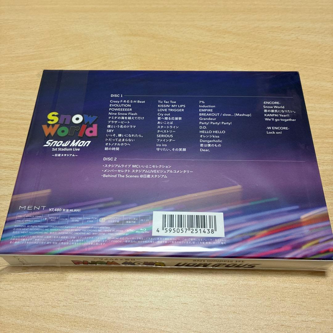 新品未開封】SnowMan スタジアムライブ 日産スタジアム Blu-ray - メルカリ
