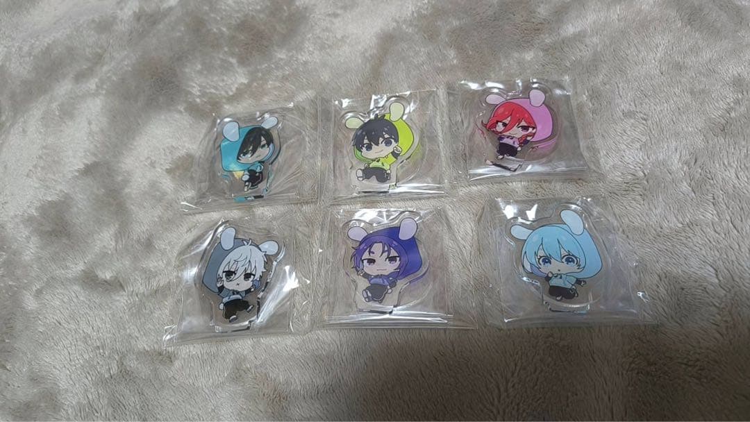 ナムコ限定 ブルーロック スタンド付きミニアクリルプレート 6個セット