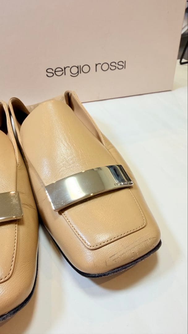 Sergio Rossi】セルジオロッシ sr1 SLIPPER ベージュ - メルカリ