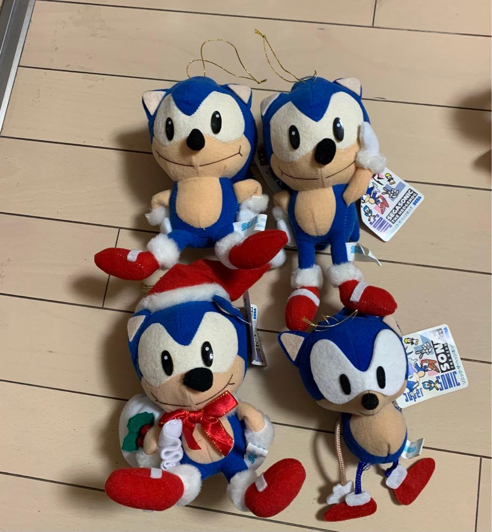 1991年SEGA ソニック・ザ・ヘッジホッグ ぬいぐるみ 4個セット - メルカリ