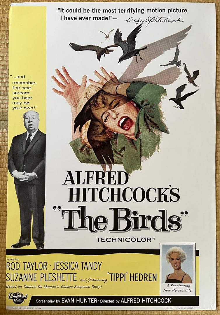 ヒッチコック　鳥　リプロポスター Amazon.co.jp: 鳥 アルフレッド・ヒッチコック 映画 スクロール