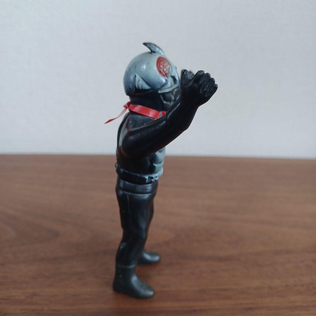 当時物バンダイ「バンザイ仮面ライダー」希少ミニソフビフィギュア2体