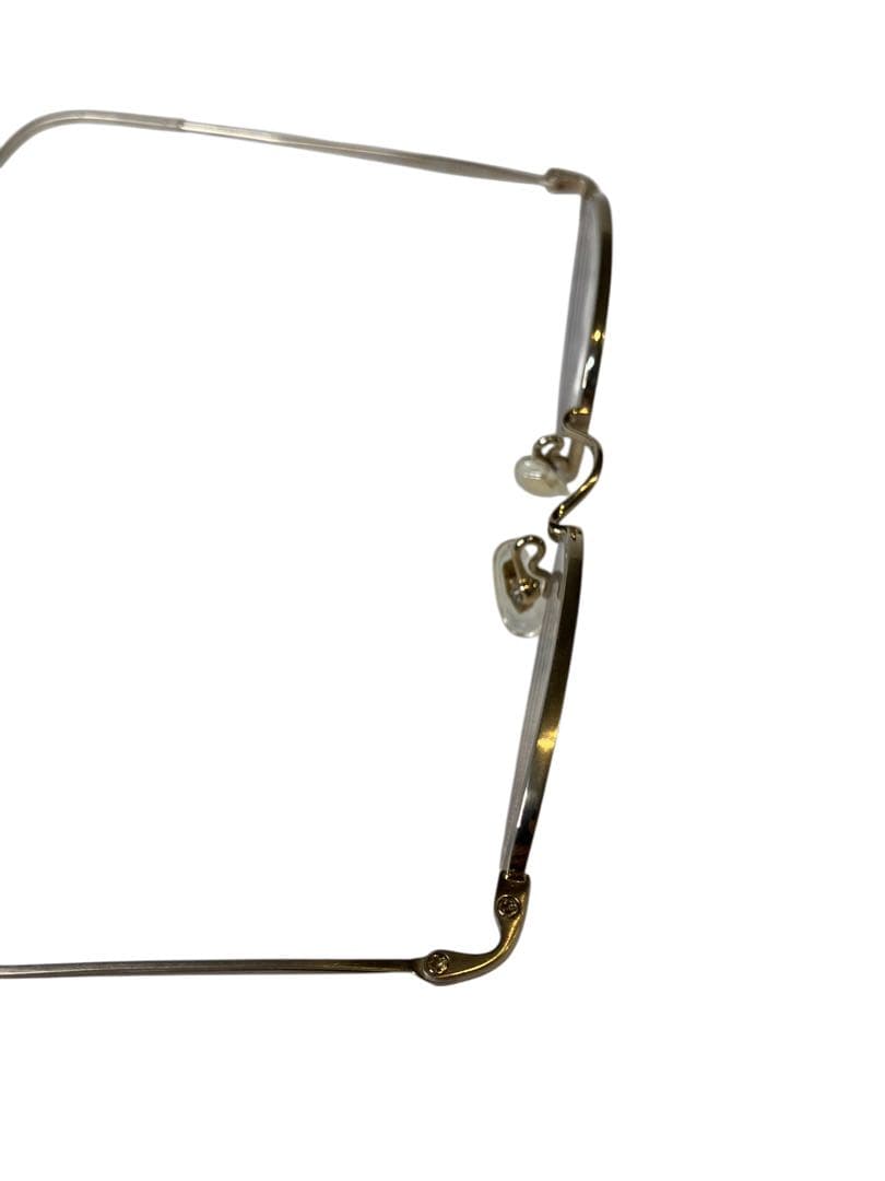 金子眼鏡 チタン ゴールド オーバルフレーム メガネ 45⬜︎20-138 現状