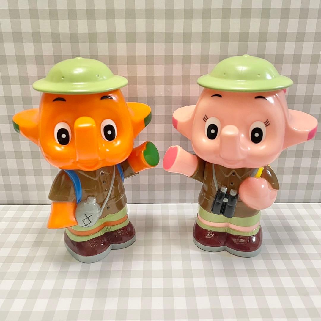 サトちゃん サトコちゃん 貯金箱 探検隊 レトロ 希少 ソフビ 佐藤製薬