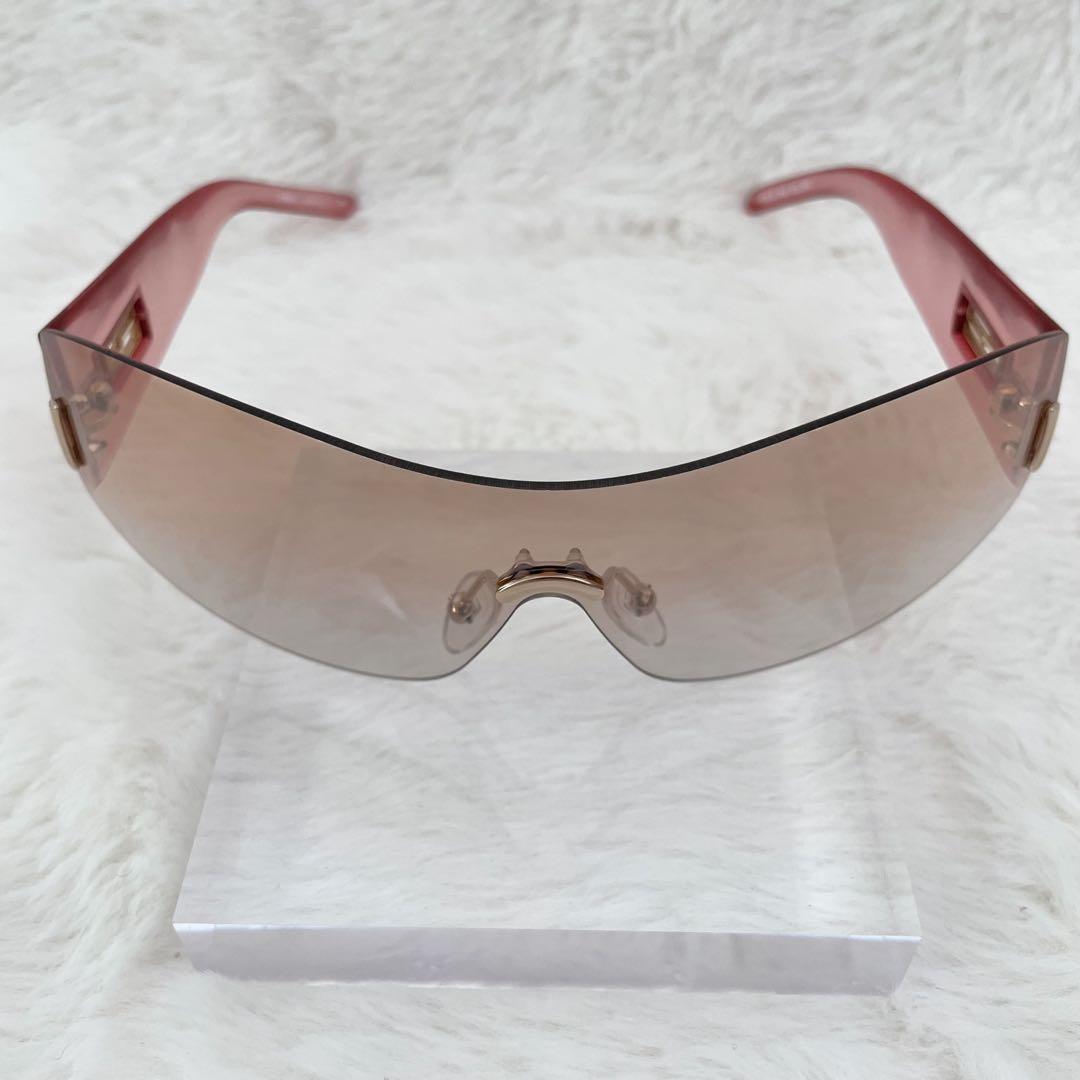 希少品】FENDI サングラス ピンク ユニセックス ヴィンテージ シールド