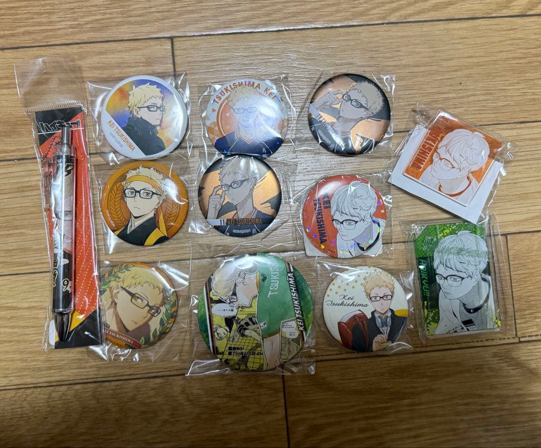 m*o様 ハイキュー 月島蛍 グッズ アクリルスタンド 缶バッジ 102点 まと