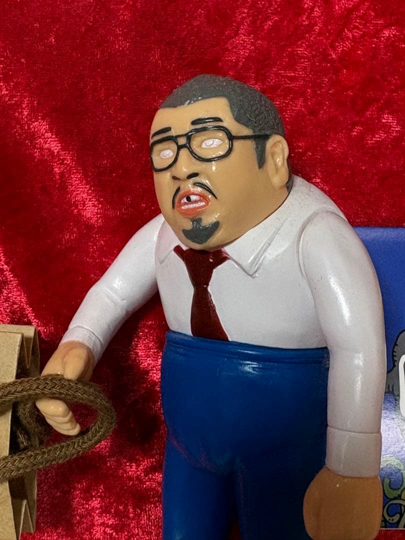 野性爆弾くっきー バランスおじさん青Ver ソフビ フィギュア