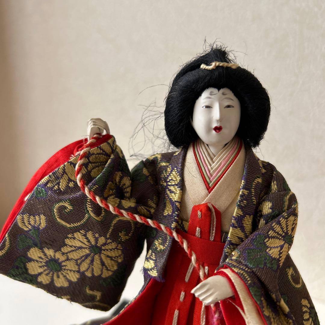 雛人形 狆引き官女 犬引き官女 狆を連れた官女 明治 大正 市松人形