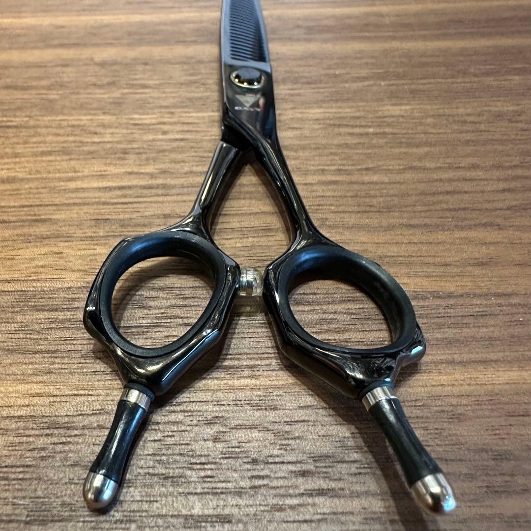 GAVY セニングシザー メガネハンドル 6インチ 25% 理容 美容 鋏