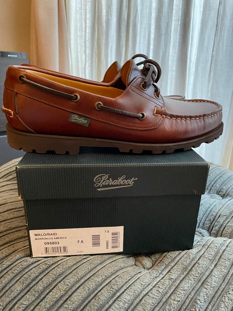 ほぼ新品 UK7.5 Paraboot Malo MARRON AMERICA - メルカリ