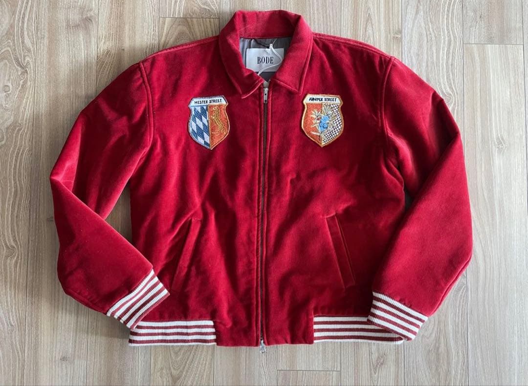 BODE ボード スーベニアジャケット スカジャン スタジャンレッド S/M