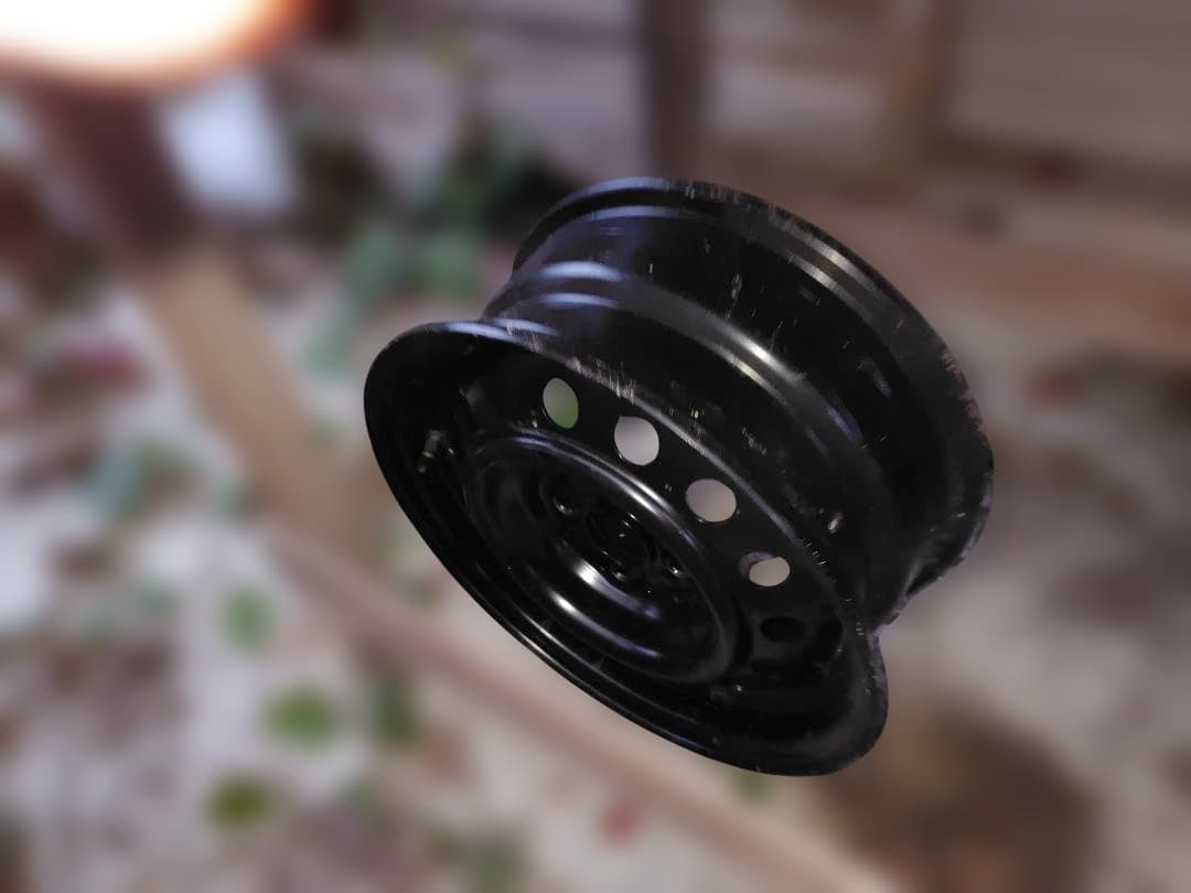 スチールホイール、キャップ 楽天市場】【CNC削出】デュアルカラーホイールセンターキャップ黒銀