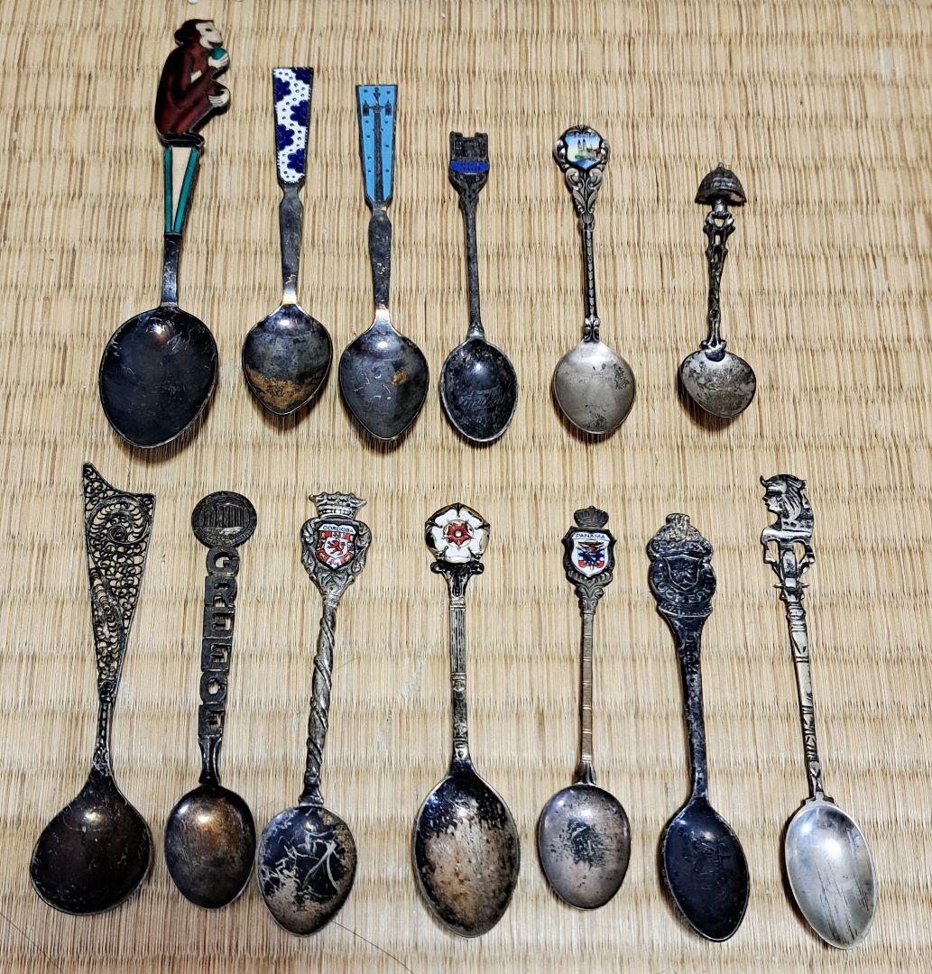 銀製スプーン ヴィンテージ 13本セット 169g 色で選ぶ :: ヴィンテージ(シルバー) :: J-ウィング デザートスプーン