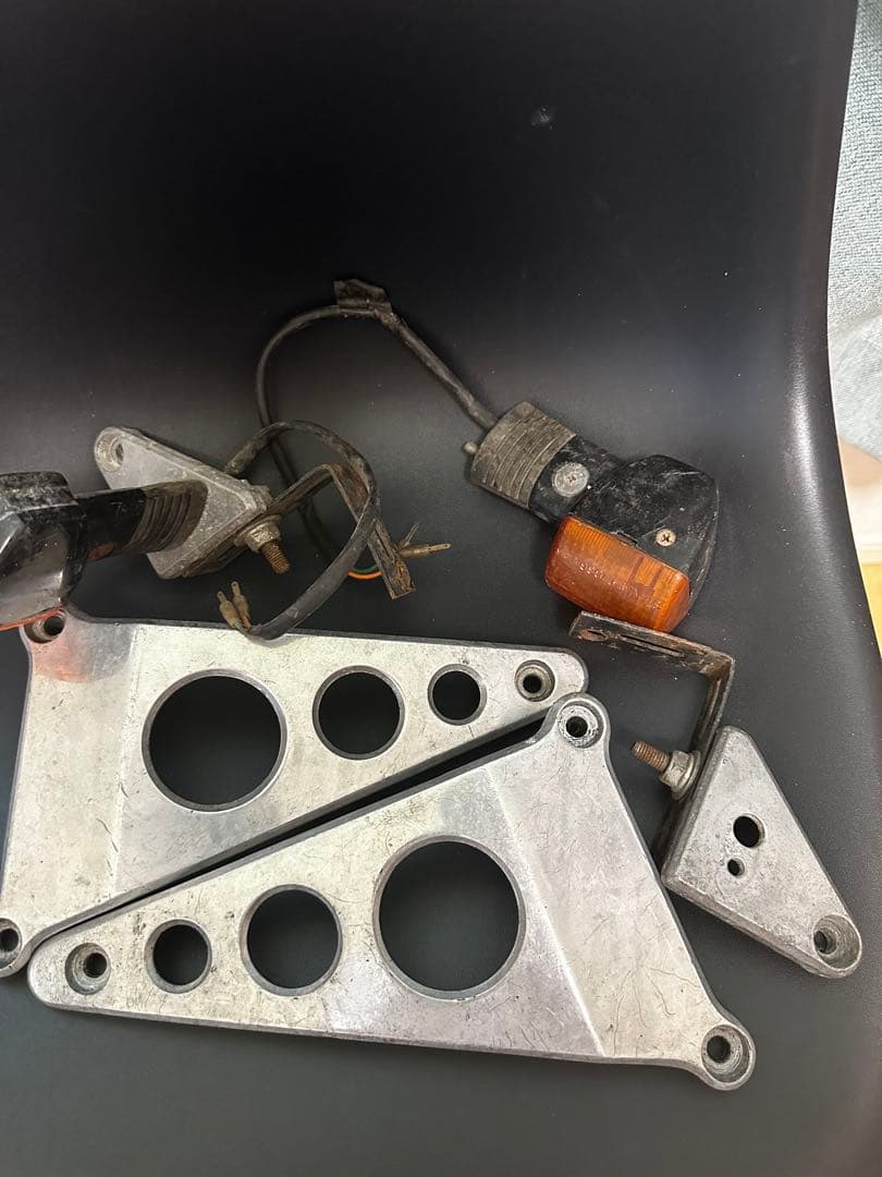 CBR400F 純正ライトステー　セット 楽天市場】【送料無料】 アルミ ヘッドライト ステーブラック 35mm 35φ