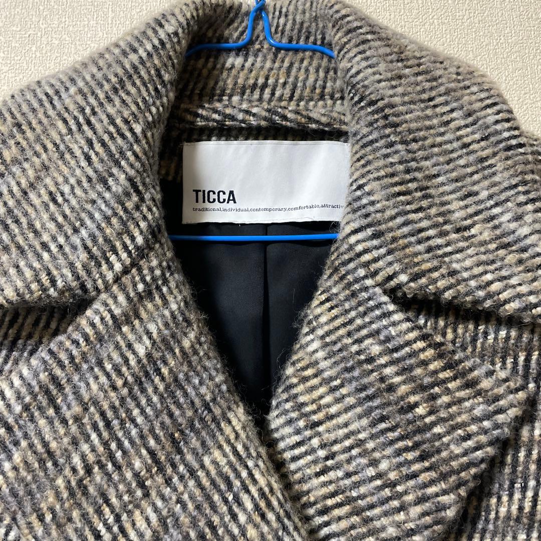再 再 お値下げしました。TICCA ダブルブレスト ウールコート - メルカリ