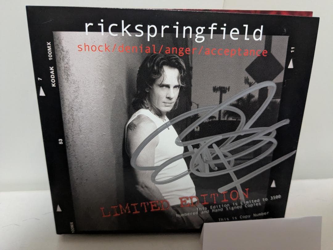 Rick Springfield☆Shock/Denial/Anger限定 Rick Springfield☆Shock/Denial/Anger/Acceptance限定