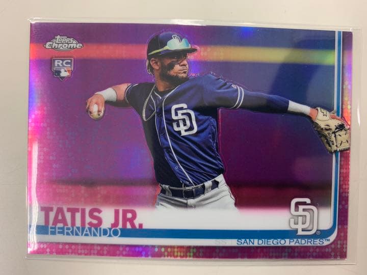 その他 topps chrome 2019 Fernando Tatis pink 2019 Topps Chrome FERNANDO TATIS Jr Pink Refractor Rookie RC SP