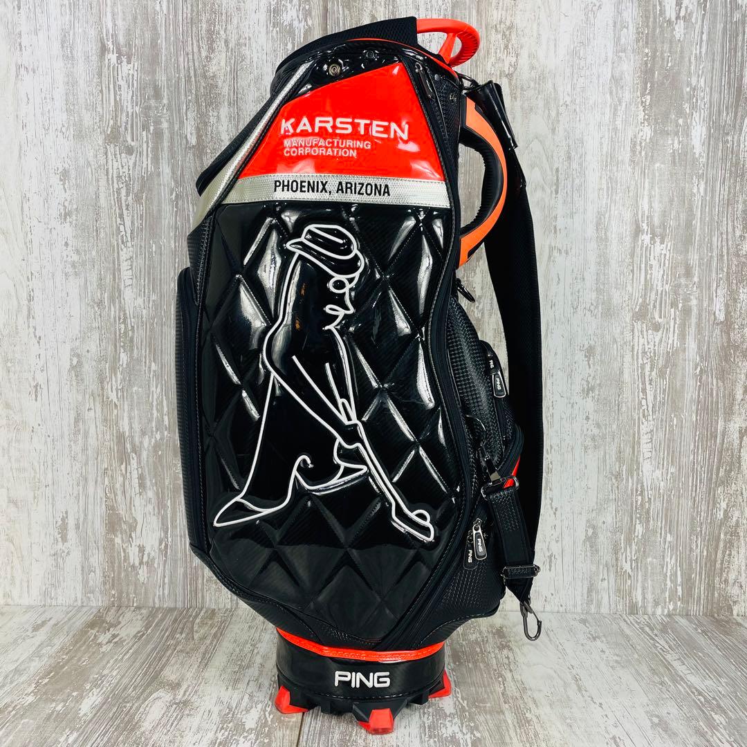 廃盤品】PING ピンMr. PING KARSTEN エナメルキャディバッグ - メルカリ