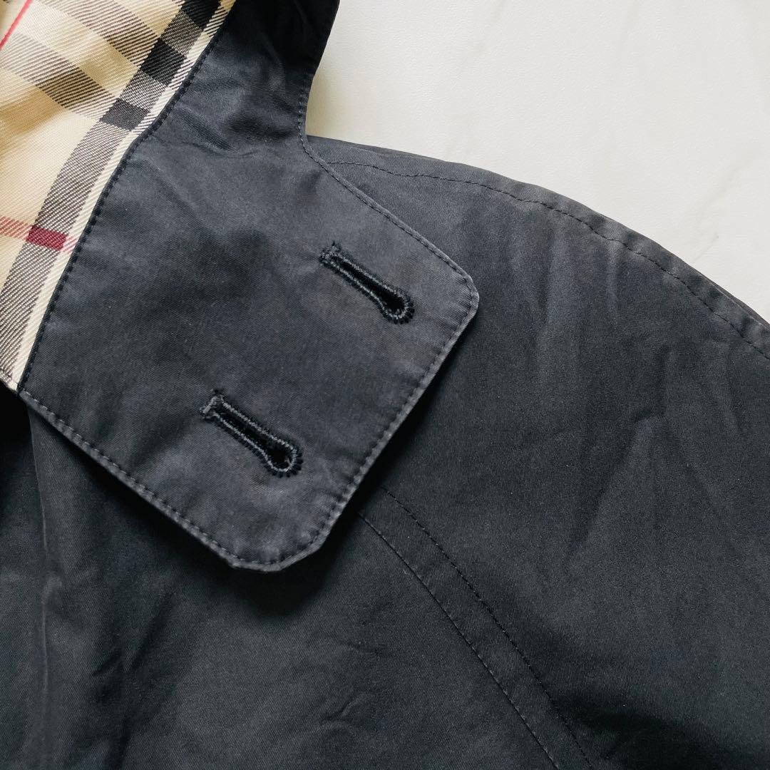 バーバリー モッズコート ダウンライナー付き ノバチェック フード付き